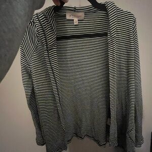 Philosophy Monochrome Striped Cardigan